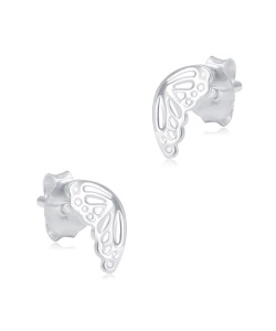 Butterfly Wings Silver Stud Earring STS-6361